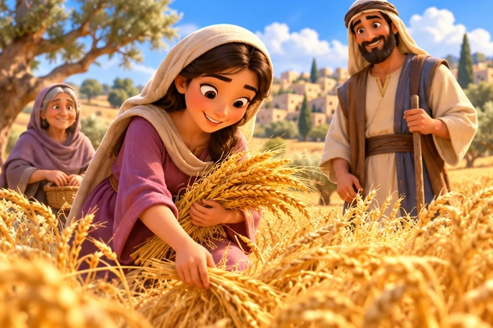 Golden fields near Bethlehem.