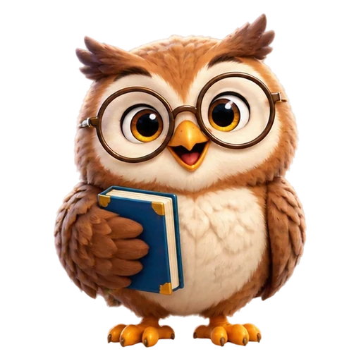 Oliver the Owl, a friendly owl guide