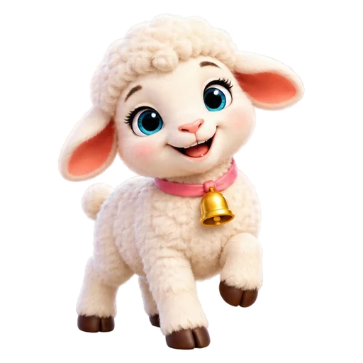Sunny the Lamb, a friendly lamb guide